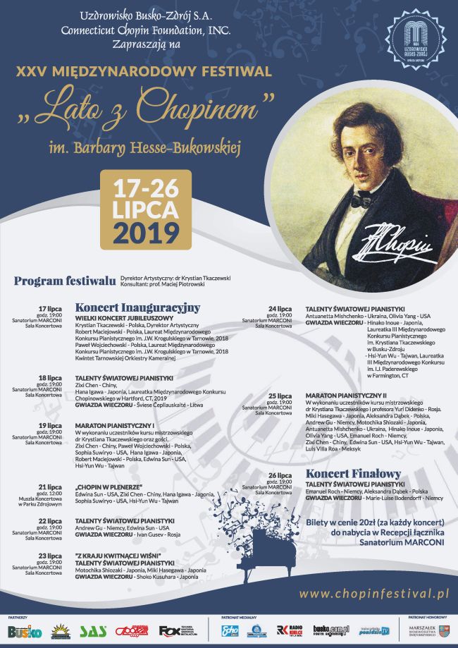 XXV Międzynarodowy Festiwal „Lato z Chopinem”