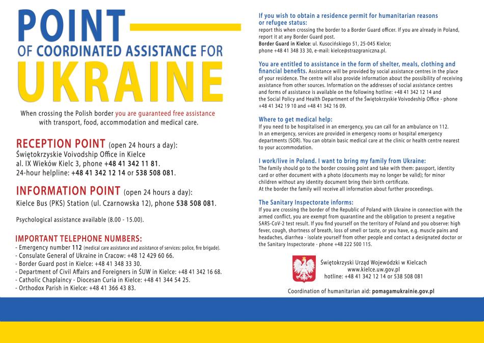 Punkt Skoordynowanej Pomocy Dla Ukrainy
