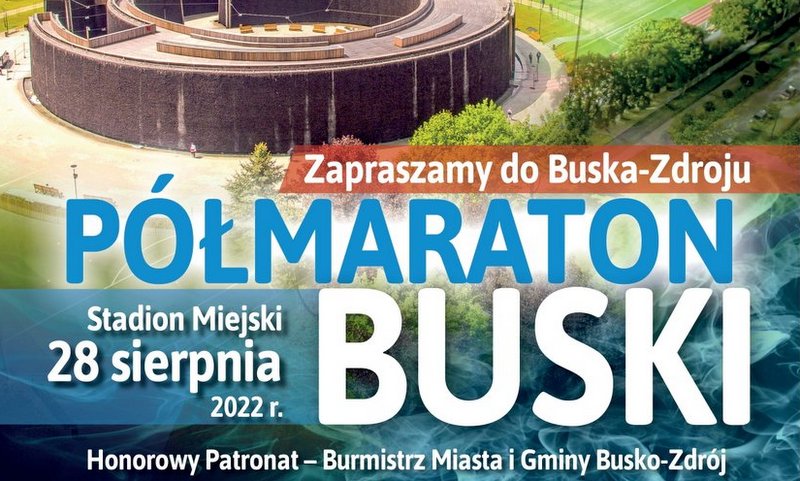 grafika promująca półmaraton Buski