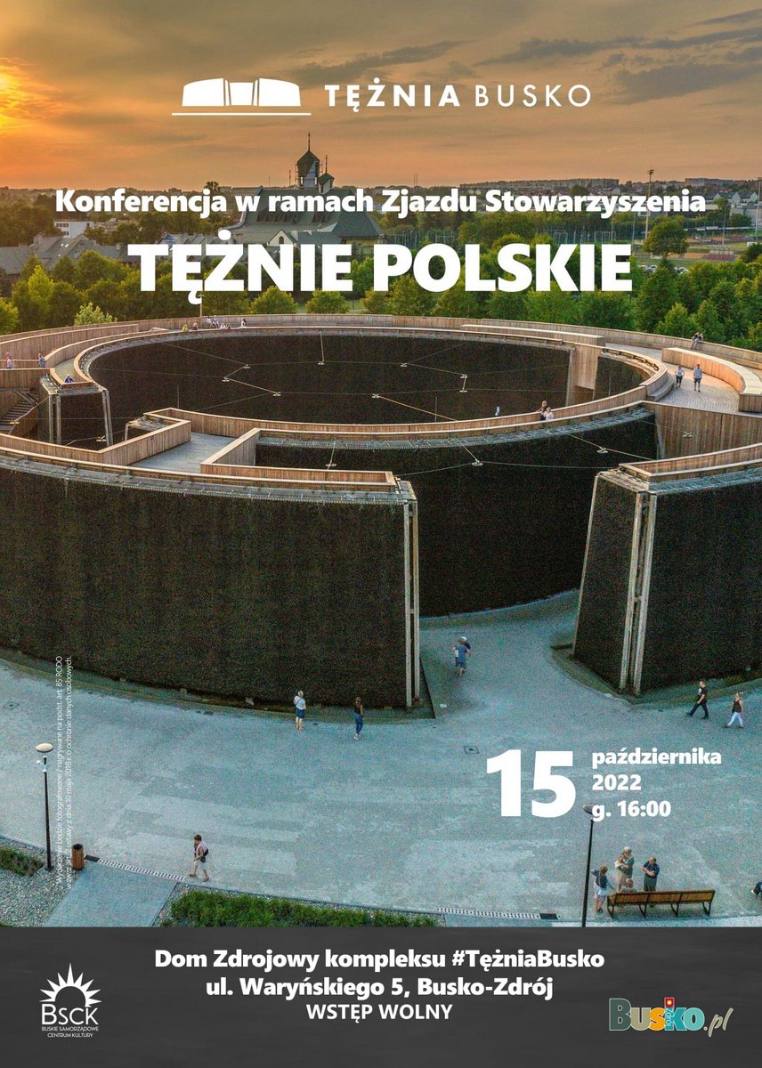 plakat promujący konferencję Tężnie Polskie