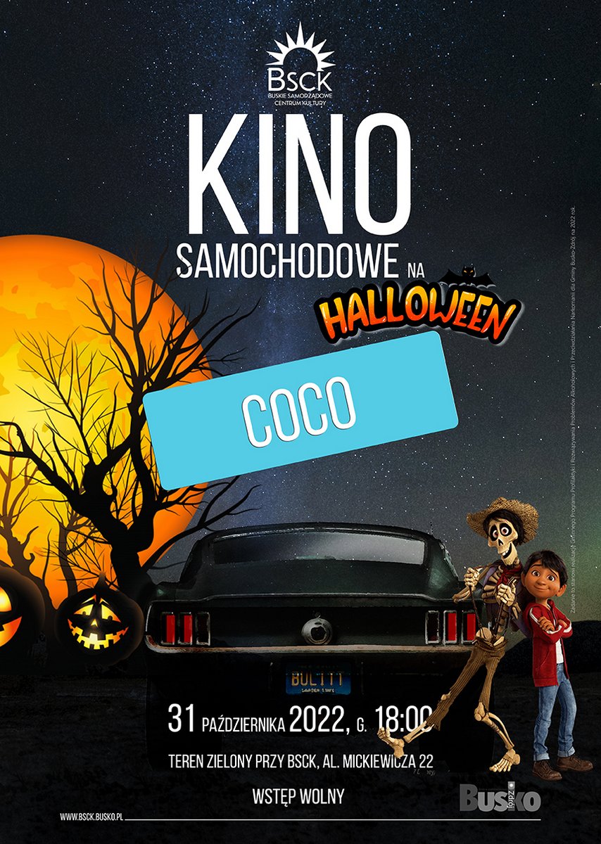 grafika promująca  Halloweenowe Kino samochodowe 