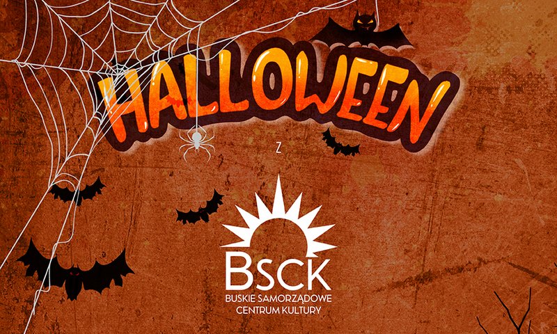 grafika promująca imprezę Halloween z BSCK