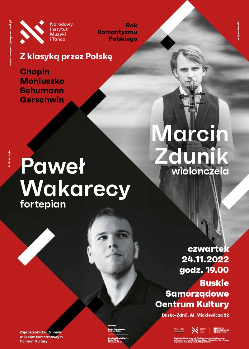 plakat promujący koncert Z klasyką przez Polskę