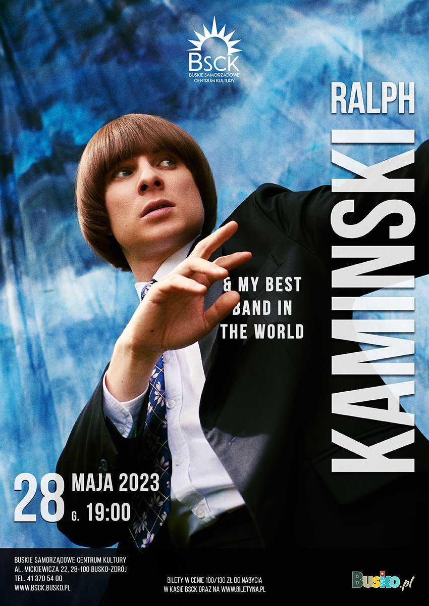 plakat promujący koncert Ralpha Kamińskiego