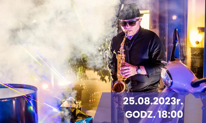 grafika promująca koncert Marcina Walasa
