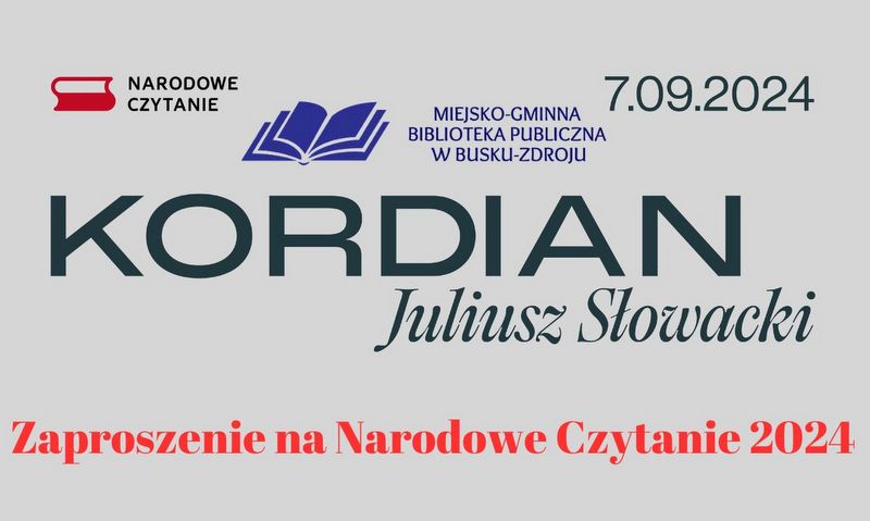 Zaproszenie na narodowe czytanie