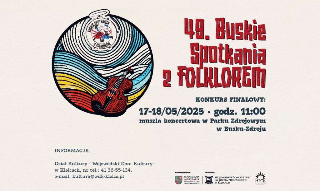 grafika promująca Buskie Spotkania z Folklorem