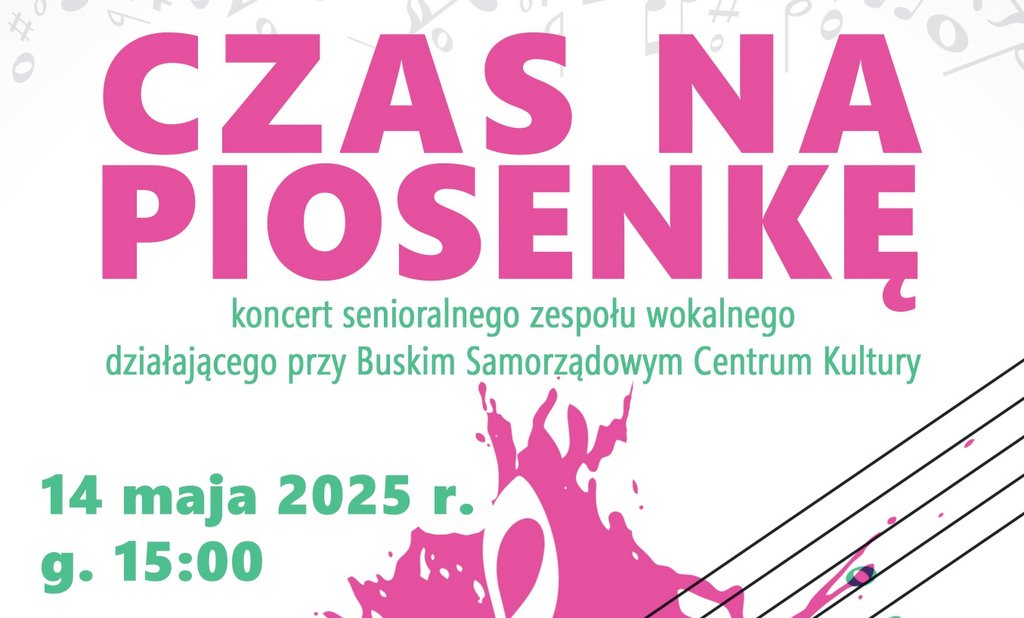 grafika promująca koncert seniorów
