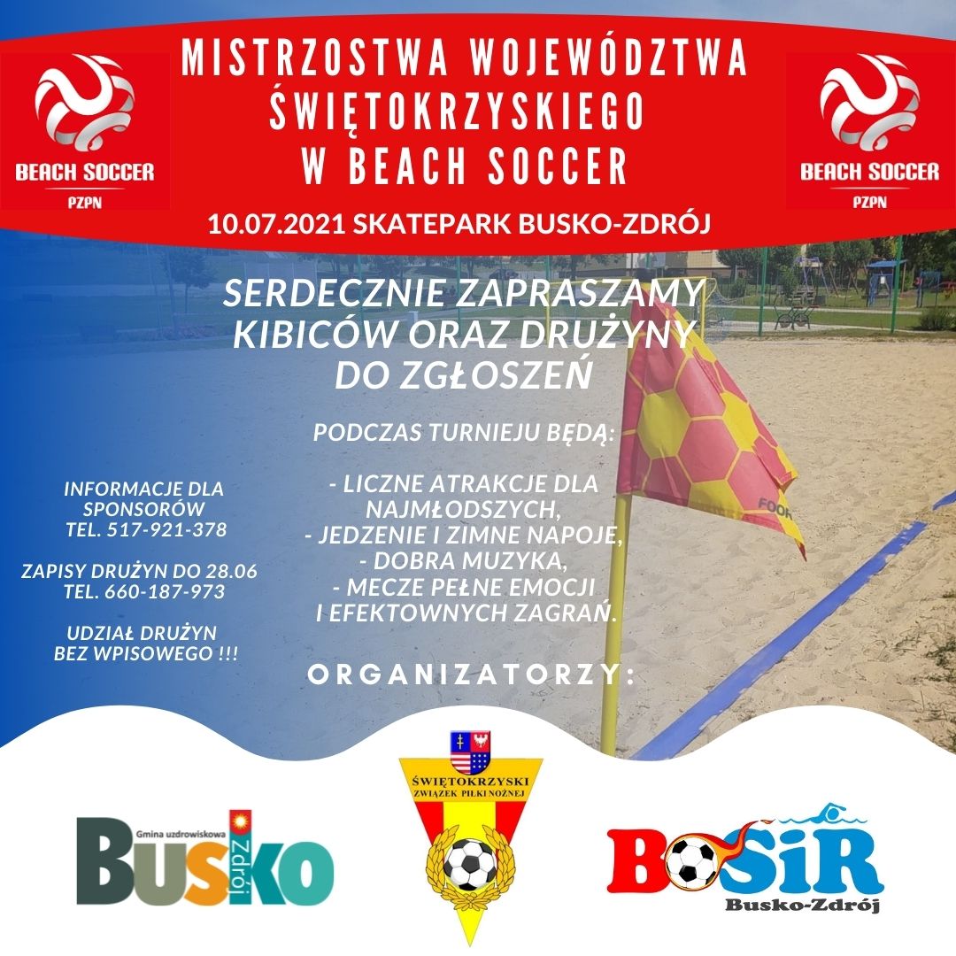 Mistrzostwa Województwa Świętokrzyskiego w Beach Soccer.