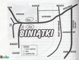 mapa Biniątek