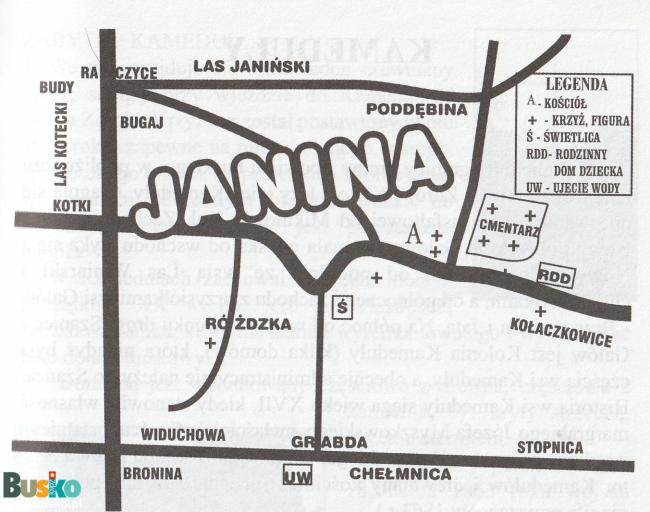 mapa Janina