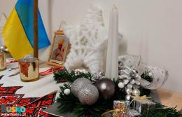 Świąteczne spotkanie społeczności ukraińskiej. Na zdjęciu jedna z dekoracji świątecznych